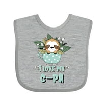 Inktastic Teacup Raccoon I Love My G-pa Boys or Girls Baby Bib