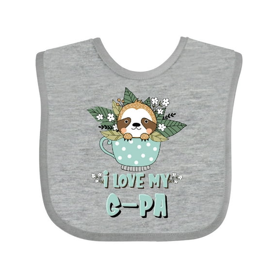 Inktastic Teacup Raccoon I Love My G-pa Boys or Girls Baby Bib