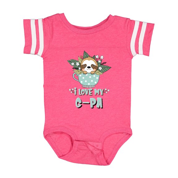 Inktastic Teacup Raccoon I Love My G-Pa Boys or Girls Baby Bodysuit