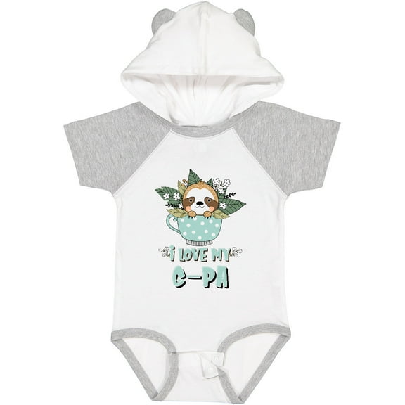 Inktastic Teacup Raccoon I Love My G-Pa Boys or Girls Baby Bodysuit
