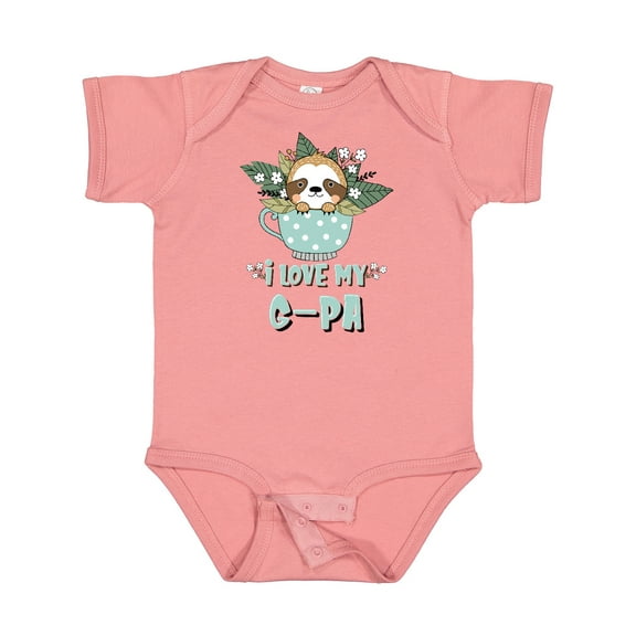 Inktastic Teacup Raccoon I Love My G-Pa Boys or Girls Baby Bodysuit