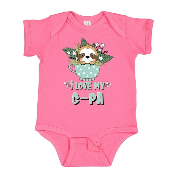 Inktastic Teacup Raccoon I Love My G-Pa Boys or Girls Baby Bodysuit