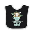 thumbnail image 1 of Inktastic Teacup Raccoon I Love My Gigi Boys or Girls Baby Bib, 1 of 4