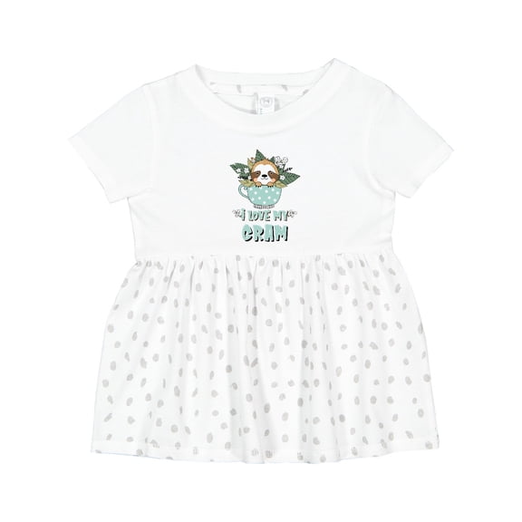 Inktastic Teacup Raccoon I Love My Gram Girls Baby Dress