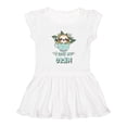 thumbnail image 1 of Inktastic Teacup Raccoon I Love My Gram Girls Toddler Dress, 1 of 5