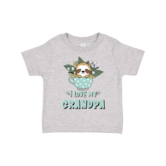 Inktastic Teacup Raccoon I Love My Grandpa Boys or Girls Toddler T-Shirt