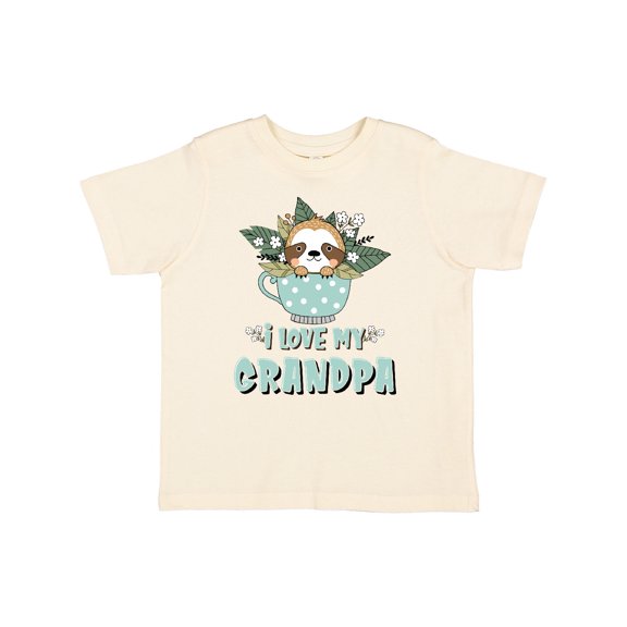 Inktastic Teacup Raccoon I Love My Grandpa Boys or Girls Toddler T-Shirt