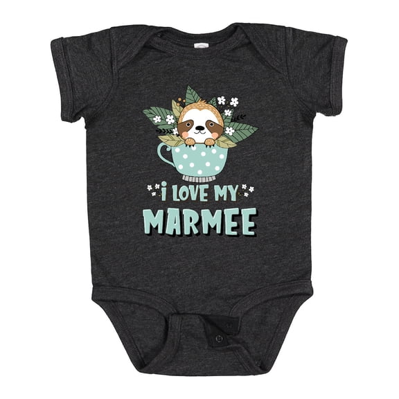 Inktastic Teacup Raccoon I Love My Marmee Boys or Girls Baby Bodysuit
