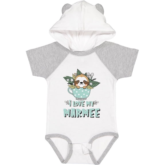 Inktastic Teacup Raccoon I Love My Marmee Boys or Girls Baby Bodysuit