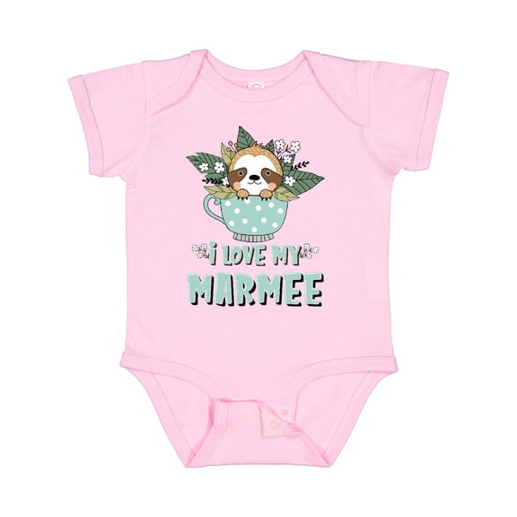 Inktastic Teacup Raccoon I Love My Marmee Boys or Girls Baby Bodysuit