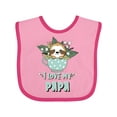 thumbnail image 1 of Inktastic Teacup Raccoon I Love My Papa Boys or Girls Baby Bib, 1 of 4