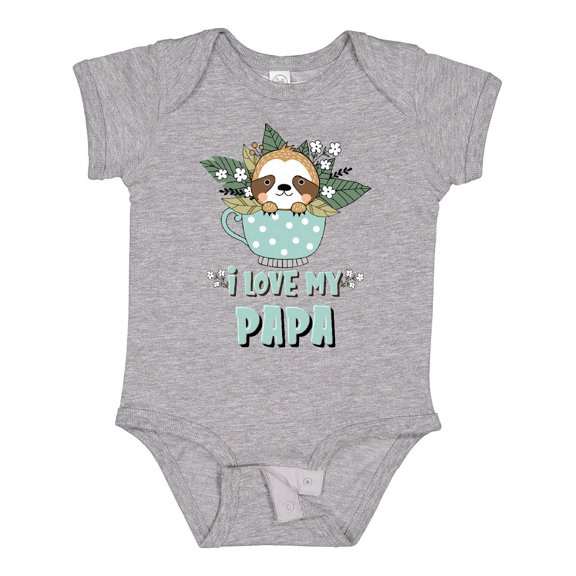 Inktastic Teacup Raccoon I Love My Papa Boys or Girls Baby Bodysuit