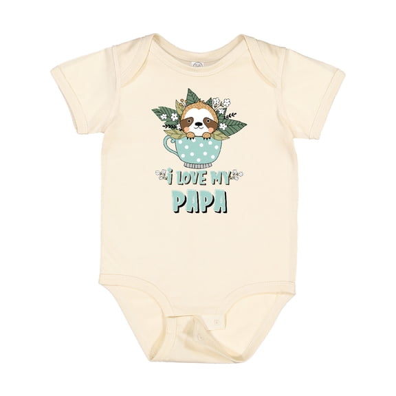 Inktastic Teacup Raccoon I Love My Papa Boys or Girls Baby Bodysuit