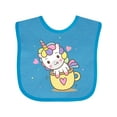 thumbnail image 1 of Inktastic Teacup Unicorn Boys or Girls Baby Bib, 1 of 4