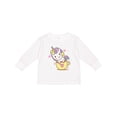 thumbnail image 1 of Inktastic Teacup Unicorn Boys or Girls Long Sleeve Toddler T-Shirt, 1 of 5