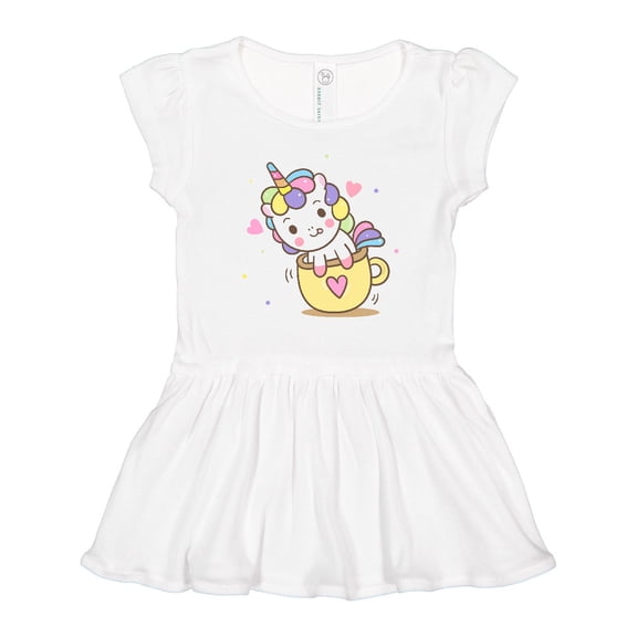 Inktastic Teacup Unicorn Girls Toddler Dress