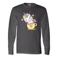 thumbnail image 1 of Inktastic Teacup Unicorn Long Sleeve T-Shirt, 1 of 5