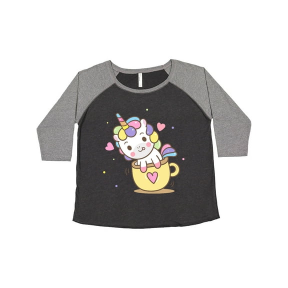 Inktastic Teacup Unicorn Women's Plus Size T-Shirt
