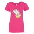 thumbnail image 1 of Inktastic Teacup Unicorn Women's T-Shirt, 1 of 5