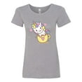 thumbnail image 1 of Inktastic Teacup Unicorn Women's T-Shirt, 1 of 5