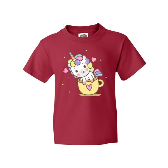 Inktastic Teacup Unicorn Youth T-Shirt