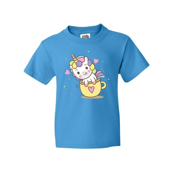 Inktastic Teacup Unicorn Youth T-Shirt