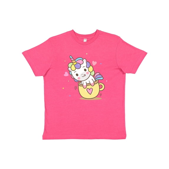 Inktastic Teacup Unicorn Youth T-Shirt