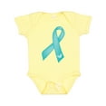 thumbnail image 1 of Inktastic Teal Awareness Ribbon Girls Baby Bodysuit, 1 of 5