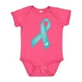 thumbnail image 1 of Inktastic Teal Awareness Ribbon Girls Baby Bodysuit, 1 of 5