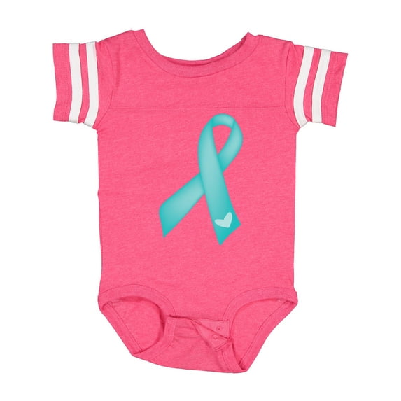 Inktastic Teal Awareness Ribbon Girls Baby Bodysuit