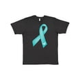 thumbnail image 1 of Inktastic Teal Awareness Ribbon T-Shirt, 1 of 5