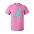 thumbnail image 1 of Inktastic Teal Awareness Ribbon T-Shirt, 1 of 5