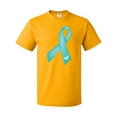thumbnail image 1 of Inktastic Teal Awareness Ribbon T-Shirt, 1 of 5