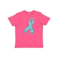 thumbnail image 1 of Inktastic Teal Awareness Ribbon Youth T-Shirt, 1 of 5