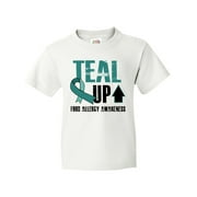 Inktastic Teal Up Food Allergy Awareness Youth T-Shirt