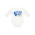 thumbnail image 1 of Inktastic Team Boy Boys or Girls Long Sleeve Baby Bodysuit, 1 of 5