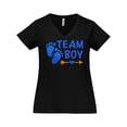 thumbnail image 1 of Inktastic Team Boy Women's Plus Size V-Neck T-Shirt, 1 of 5