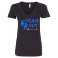 thumbnail image 1 of Inktastic Team Boy Women's V-Neck T-Shirt, 1 of 5