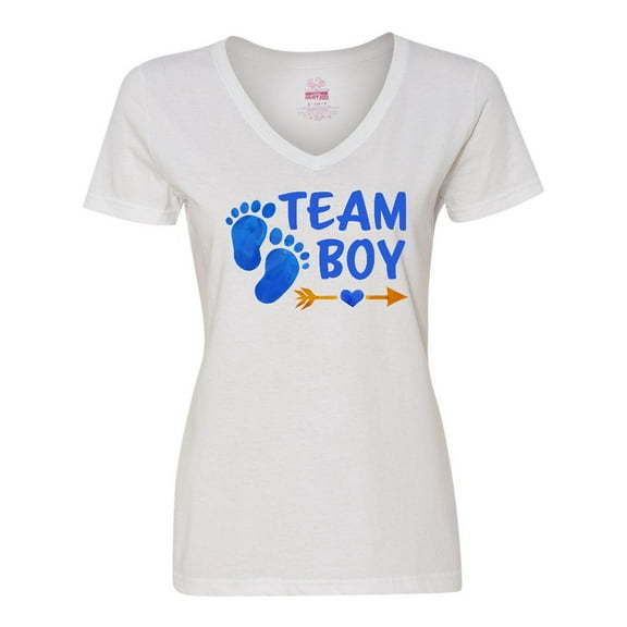 Inktastic Team Boy Women's V-Neck T-Shirt