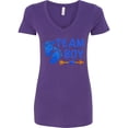 thumbnail image 1 of Inktastic Team Boy Women's V-Neck T-Shirt, 1 of 5