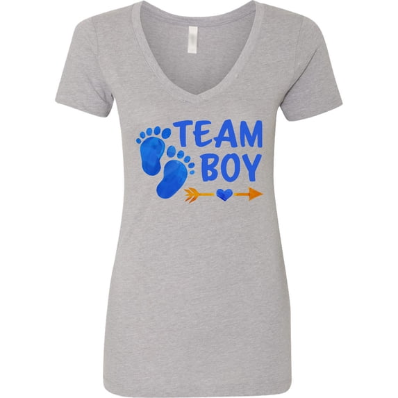 Inktastic Team Boy Women's V-Neck T-Shirt