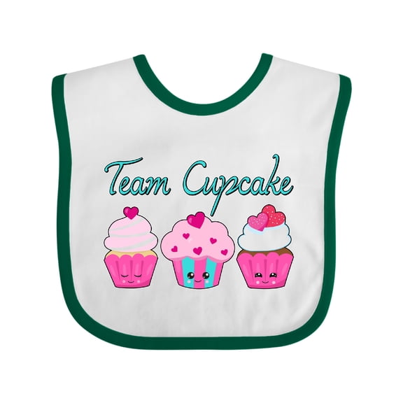 Inktastic Team Cupcake Happy Cupcakes Boys or Girls Baby Bib