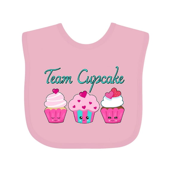 Inktastic Team Cupcake Happy Cupcakes Boys or Girls Baby Bib