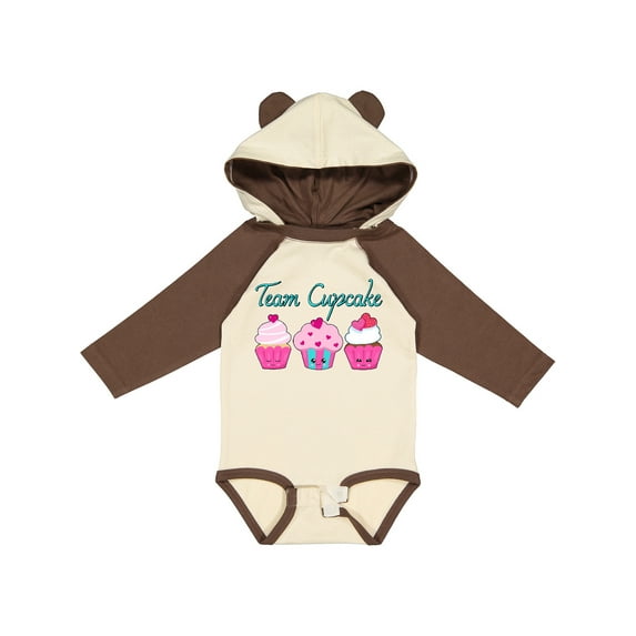 Inktastic Team Cupcake Happy Cupcakes Boys or Girls Long Sleeve Baby Bodysuit