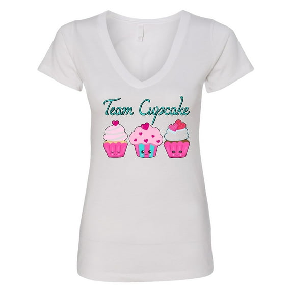 Inktastic Team Cupcake Happy Cupcakes Women's V-Neck T-Shirt