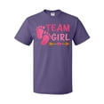 thumbnail image 1 of Inktastic Team Girl Pink Footprints and Arrow T-Shirt, 1 of 5