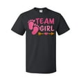 thumbnail image 1 of Inktastic Team Girl Pink Footprints and Arrow T-Shirt, 1 of 5
