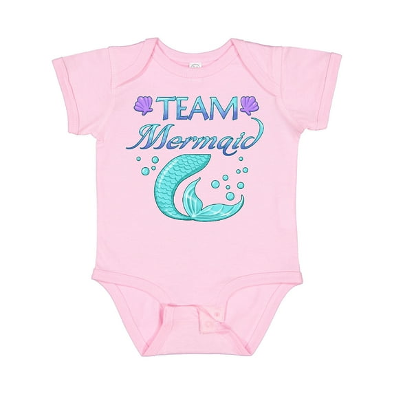 Inktastic Team Mermaid Boys or Girls Baby Bodysuit