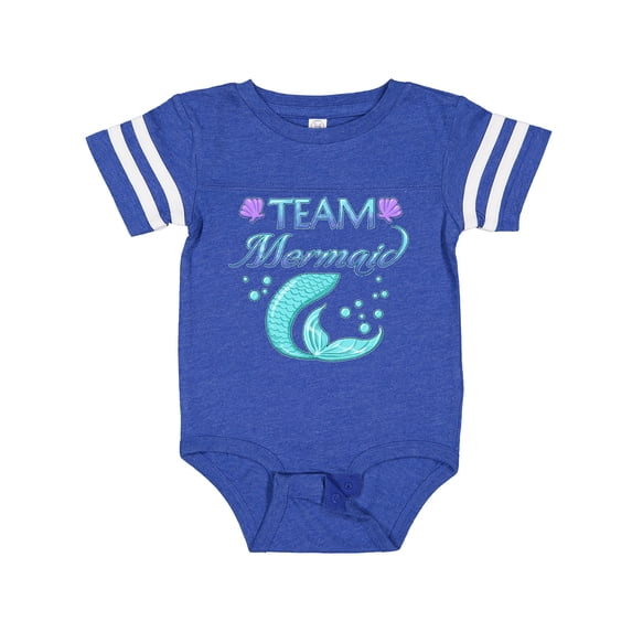 Inktastic Team Mermaid Boys or Girls Baby Bodysuit