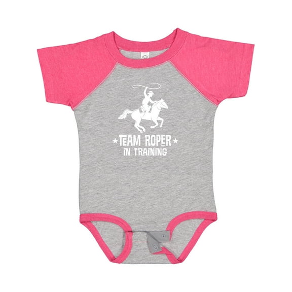 Inktastic Team Roper in Training Cowboy Boys Baby Bodysuit